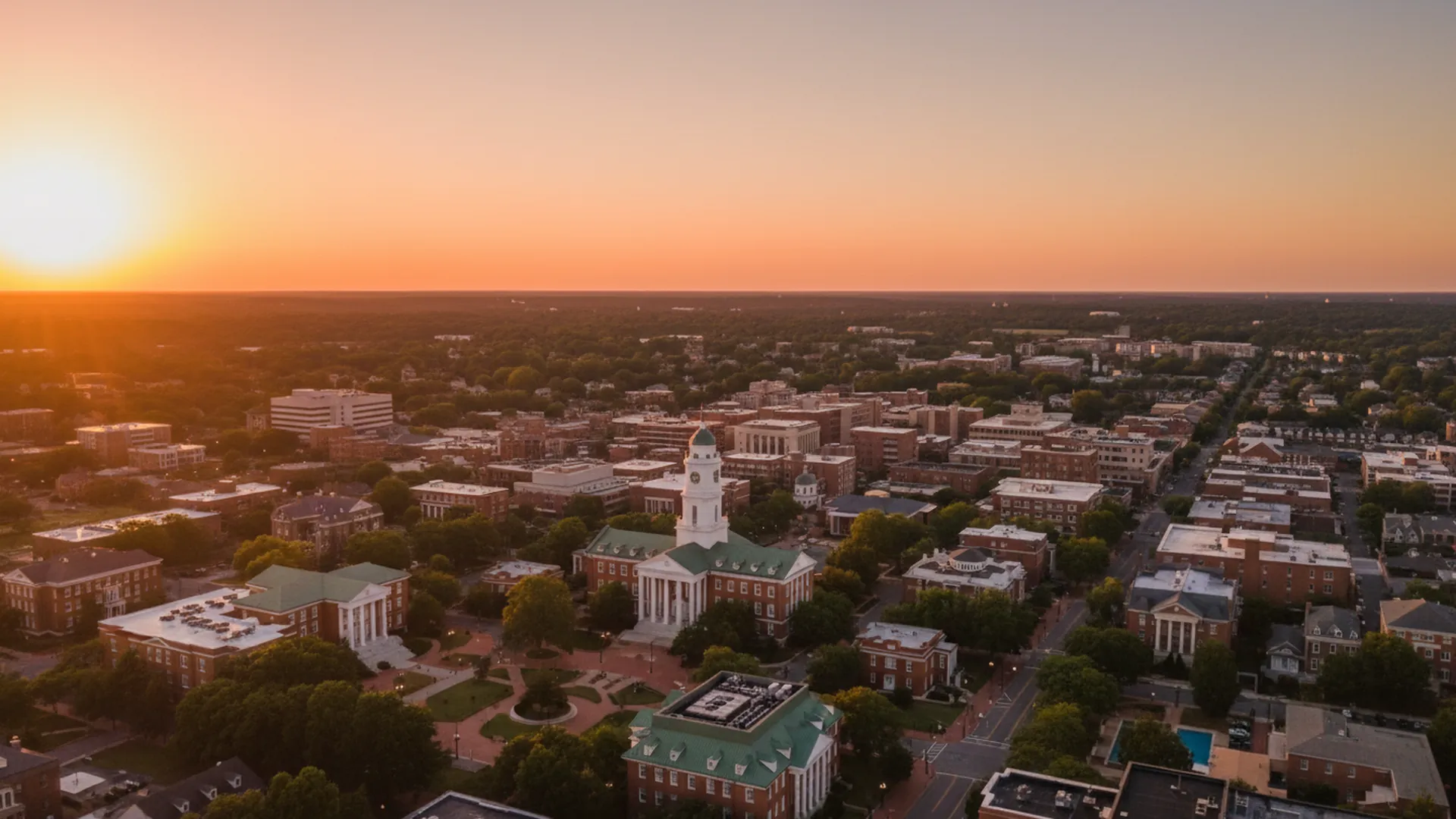 Geothermal contractors in Auburn, Alabama — Auburn, Alabama cityscape for geothermal contractor directory