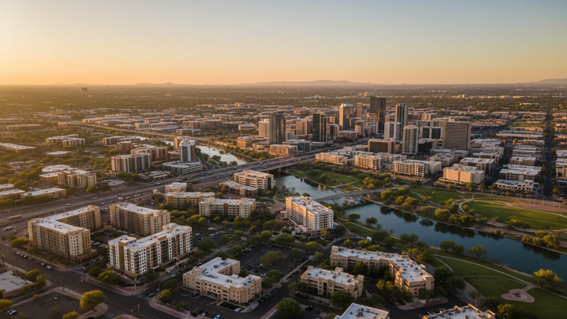 Geothermal contractors in Tempe, Arizona — Tempe, Arizona cityscape for geothermal contractor directory
