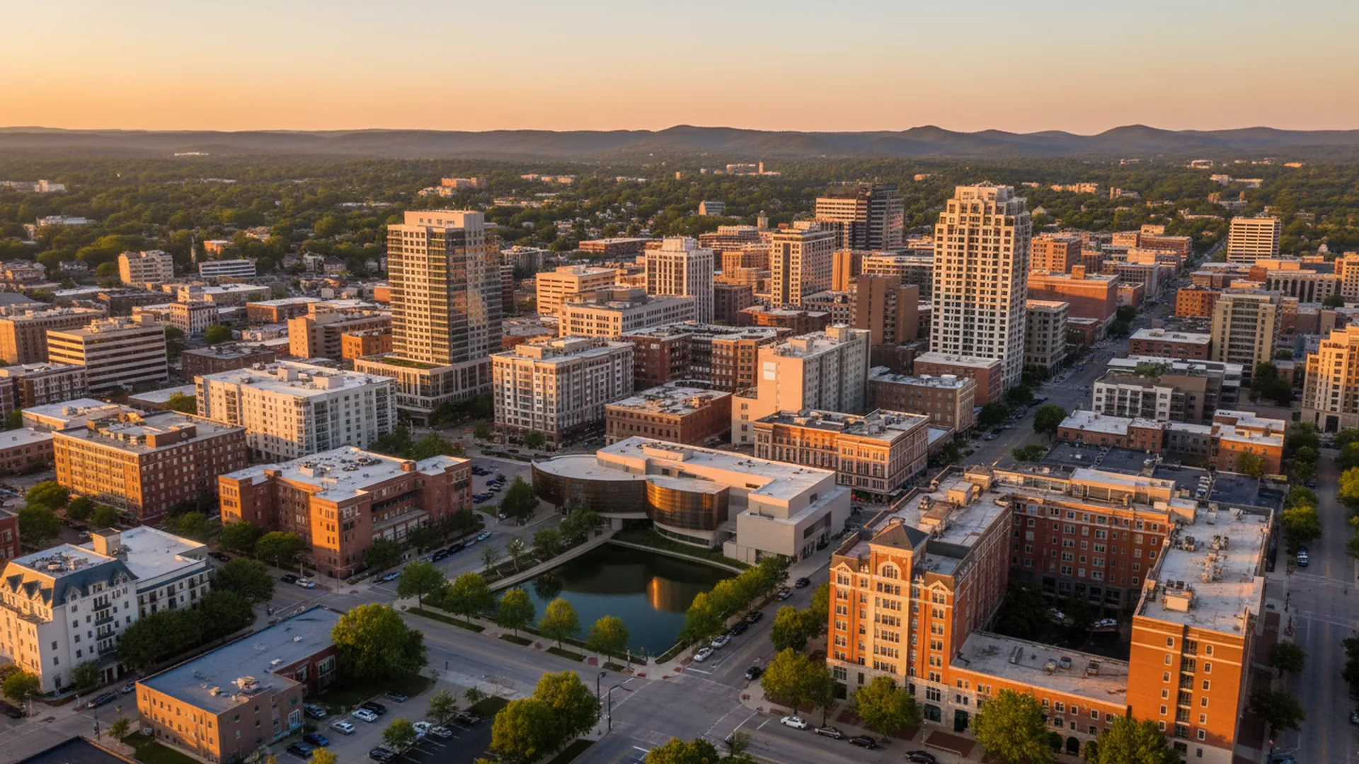 Geothermal contractors in Rogers, Arkansas — Rogers, Arkansas cityscape for geothermal contractor directory