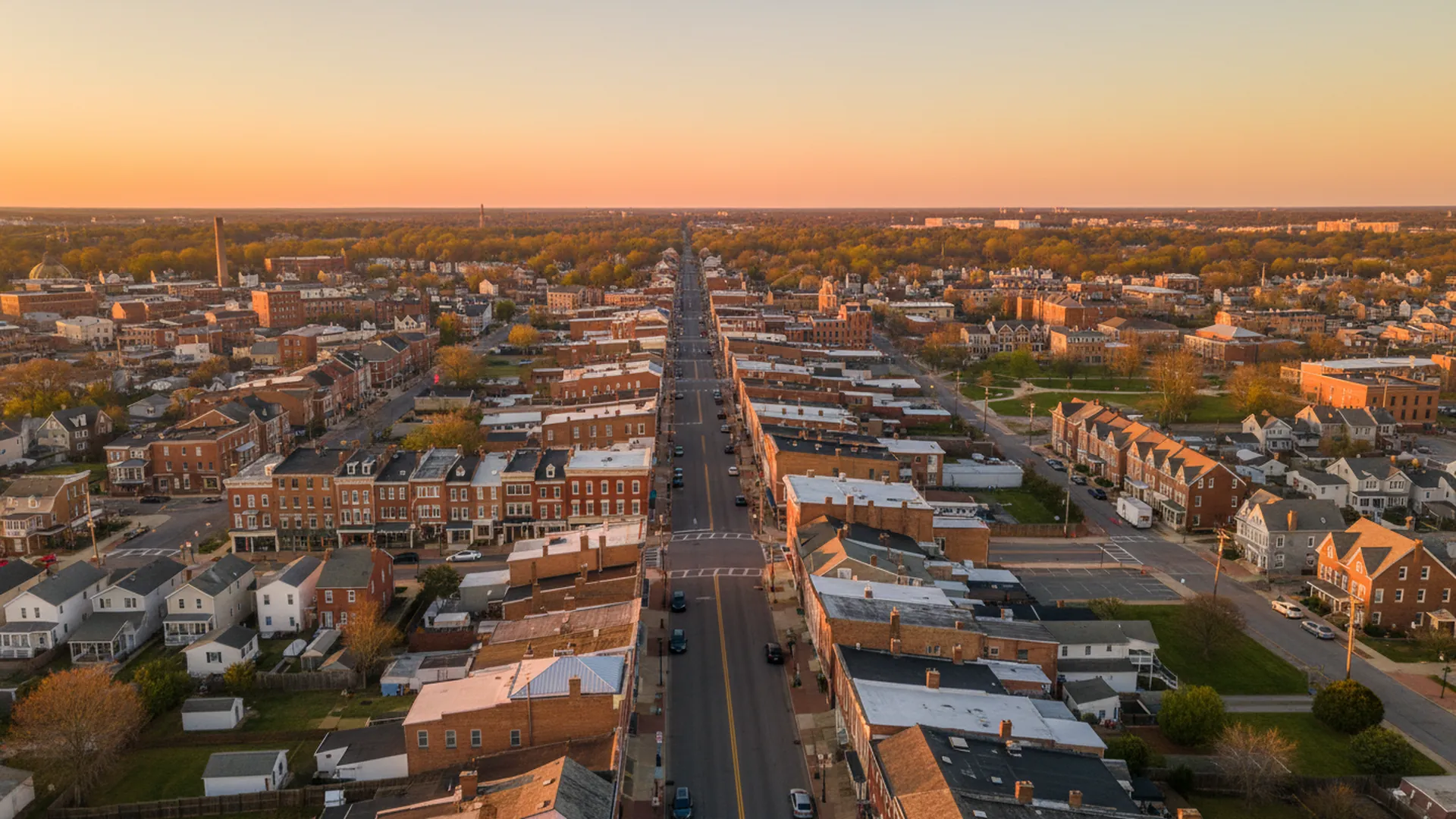 Geothermal contractors in Townsend, Delaware — Townsend, Delaware cityscape for geothermal contractor directory