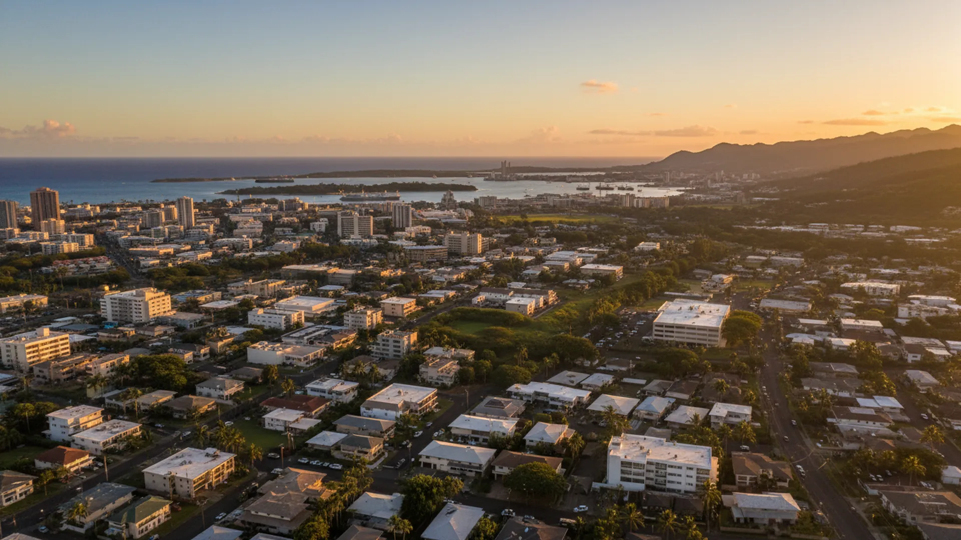 Geothermal contractors in Aiea, Hawaii — Aiea, Hawaii cityscape for geothermal contractor directory