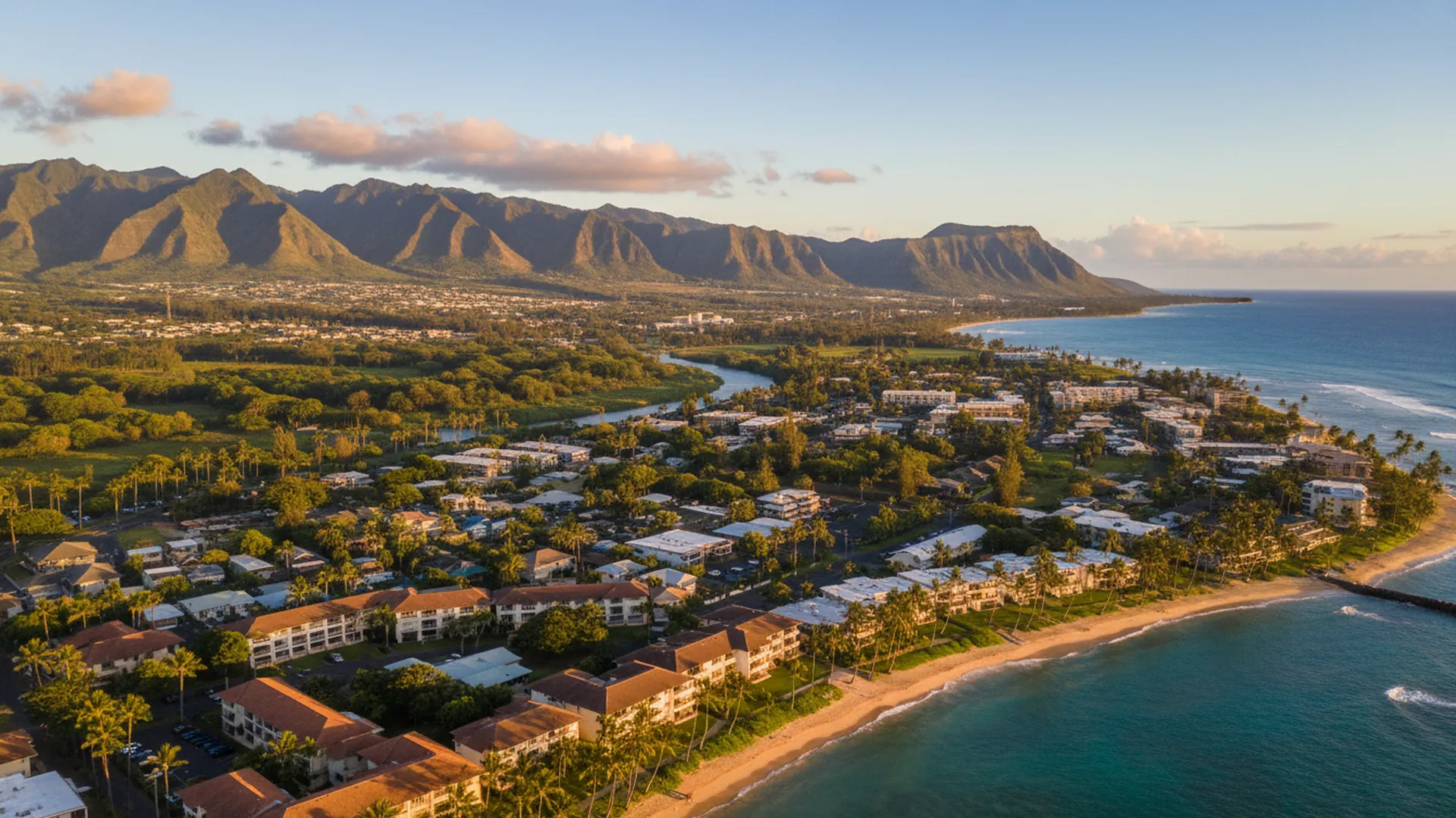 Geothermal contractors in Kapaa, Hawaii — Kapaa, Hawaii cityscape for geothermal contractor directory