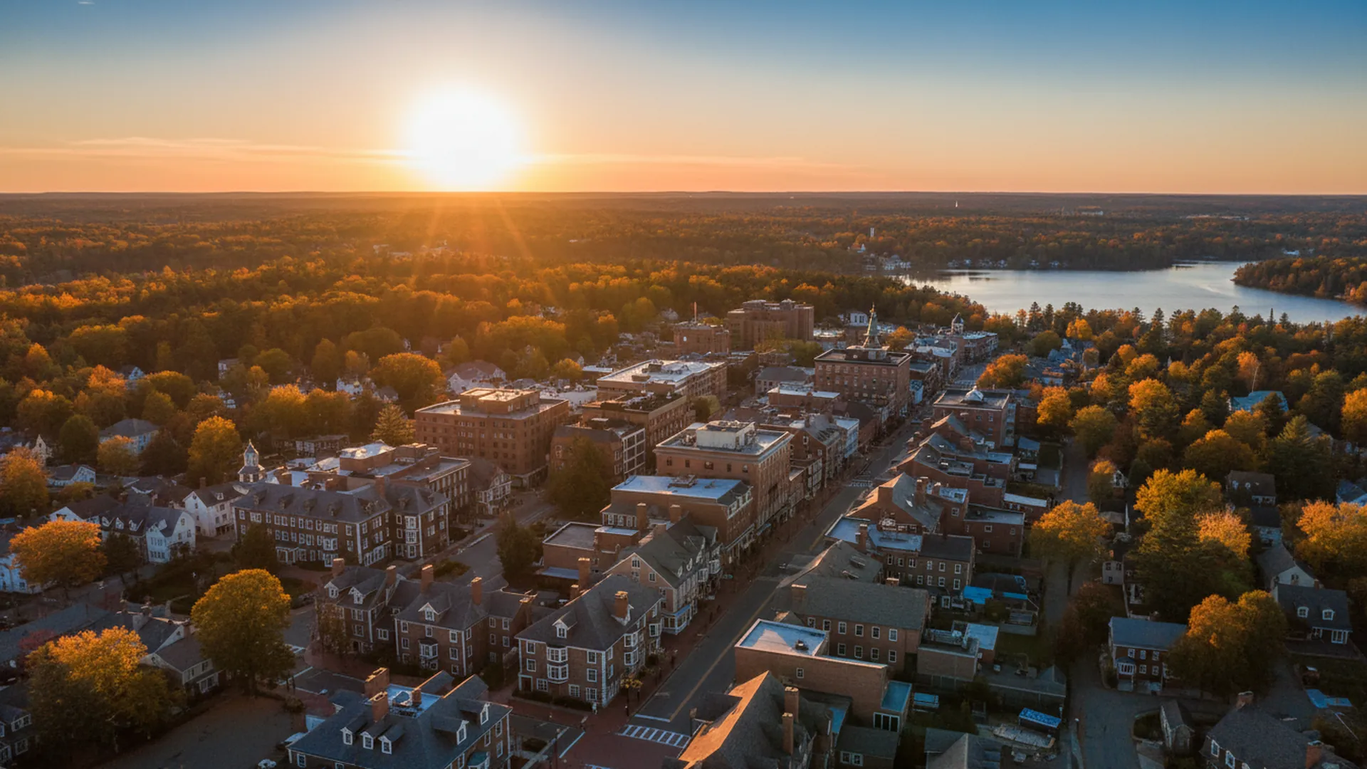 Geothermal contractors in Barrington, Maine — Barrington, Maine cityscape for geothermal contractor directory