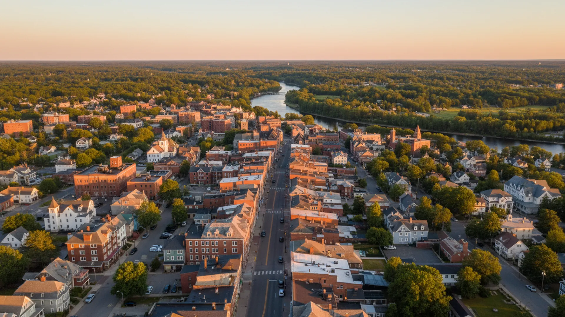 Geothermal contractors in Ellsworth, Maine — Ellsworth, Maine cityscape for geothermal contractor directory