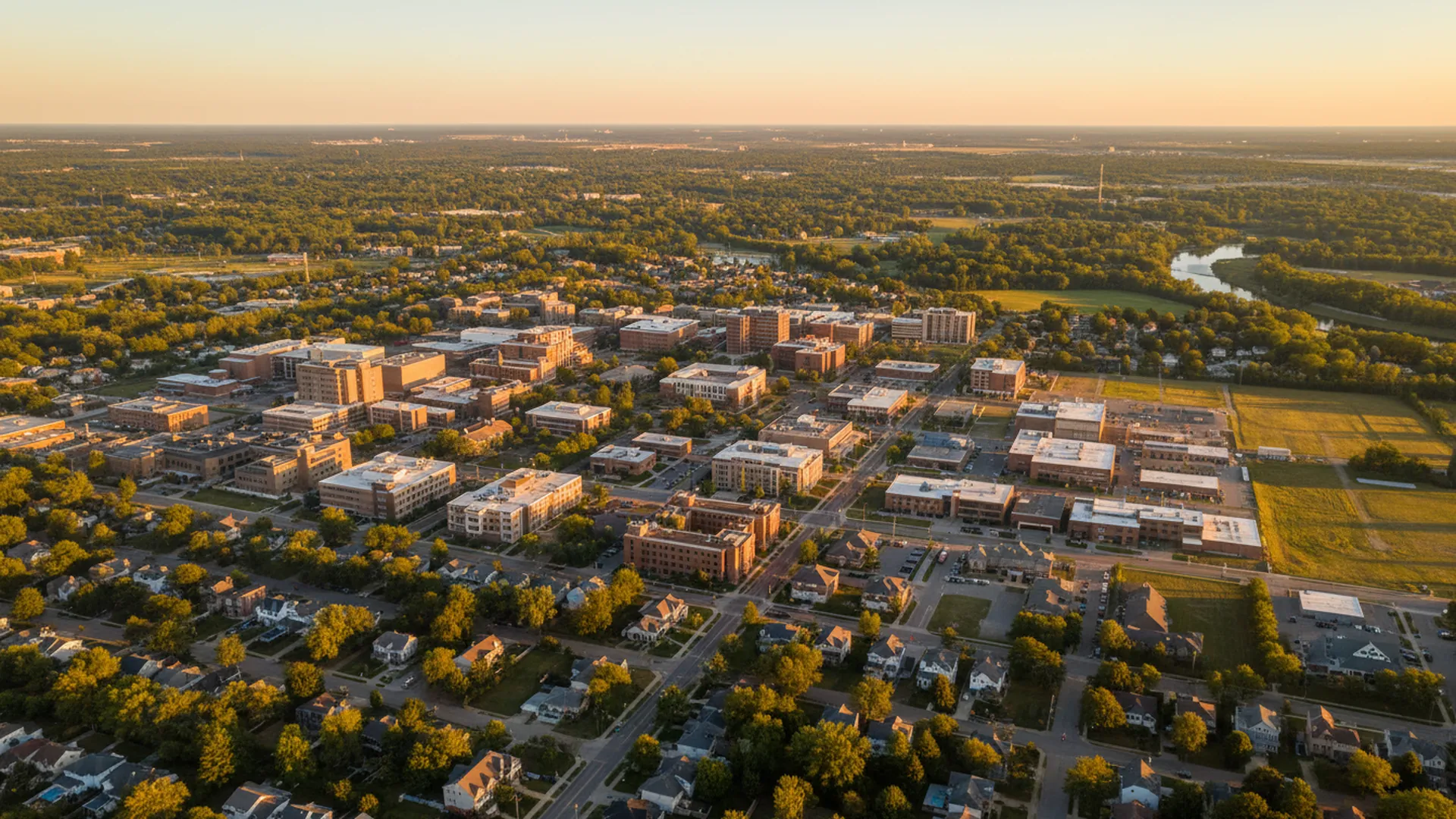 Geothermal contractors in Allendale, Michigan — Allendale, Michigan cityscape for geothermal contractor directory