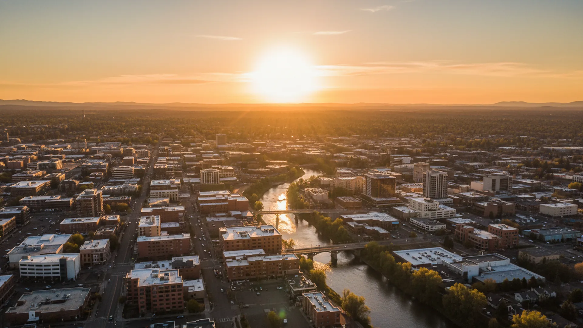 Geothermal contractors in Bend, Oregon — Bend, Oregon cityscape for geothermal contractor directory