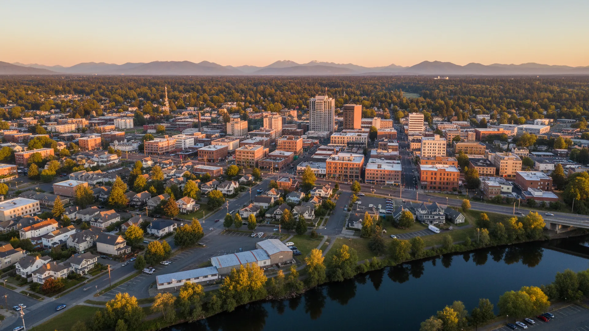 Geothermal contractors in Monroe, Washington — Monroe, Washington cityscape for geothermal contractor directory