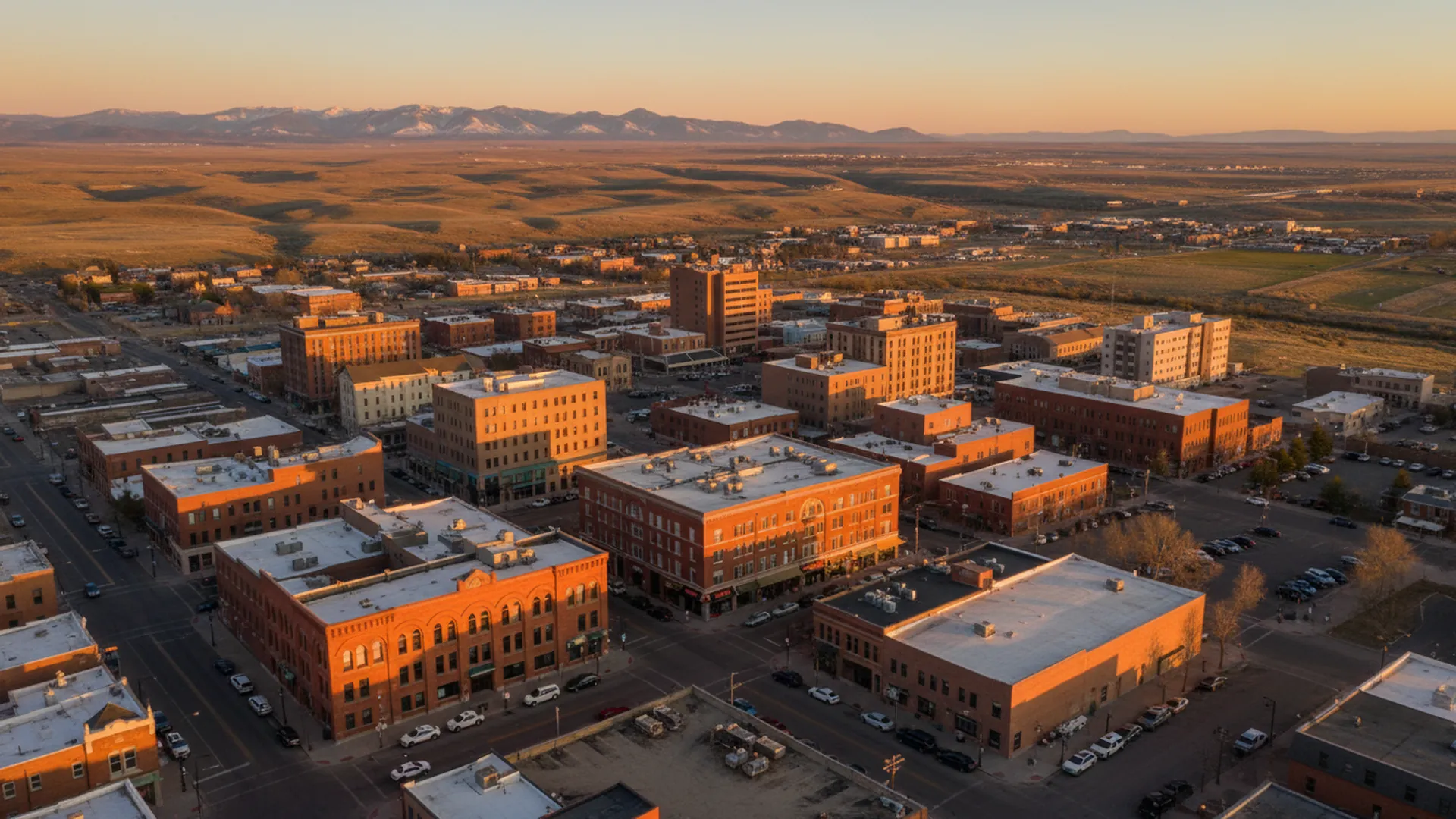 Geothermal contractors in Lander, Wyoming — Lander, Wyoming cityscape for geothermal contractor directory