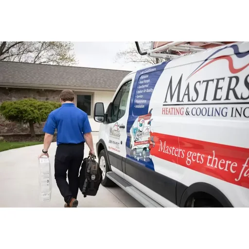 Masters Heating & Cooling logo — Geothermal heating and cooling contractor in Angola, Indiana