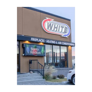 White Heating and Air Conditioning logo