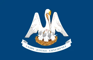 Official Louisiana state flag — geothermal heating and cooling contractors in Baton Rouge, Louisiana