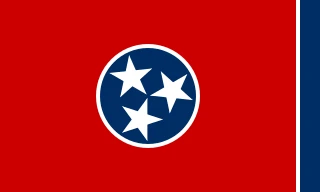 Official Tennessee state flag — geothermal heating and cooling contractors in Kingsport, Tennessee