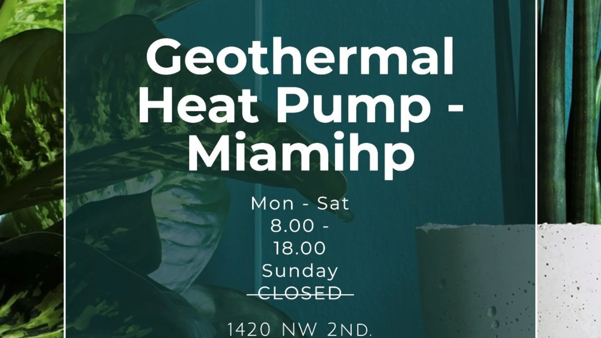 Miami Heat Pump residential geothermal heat pump unit