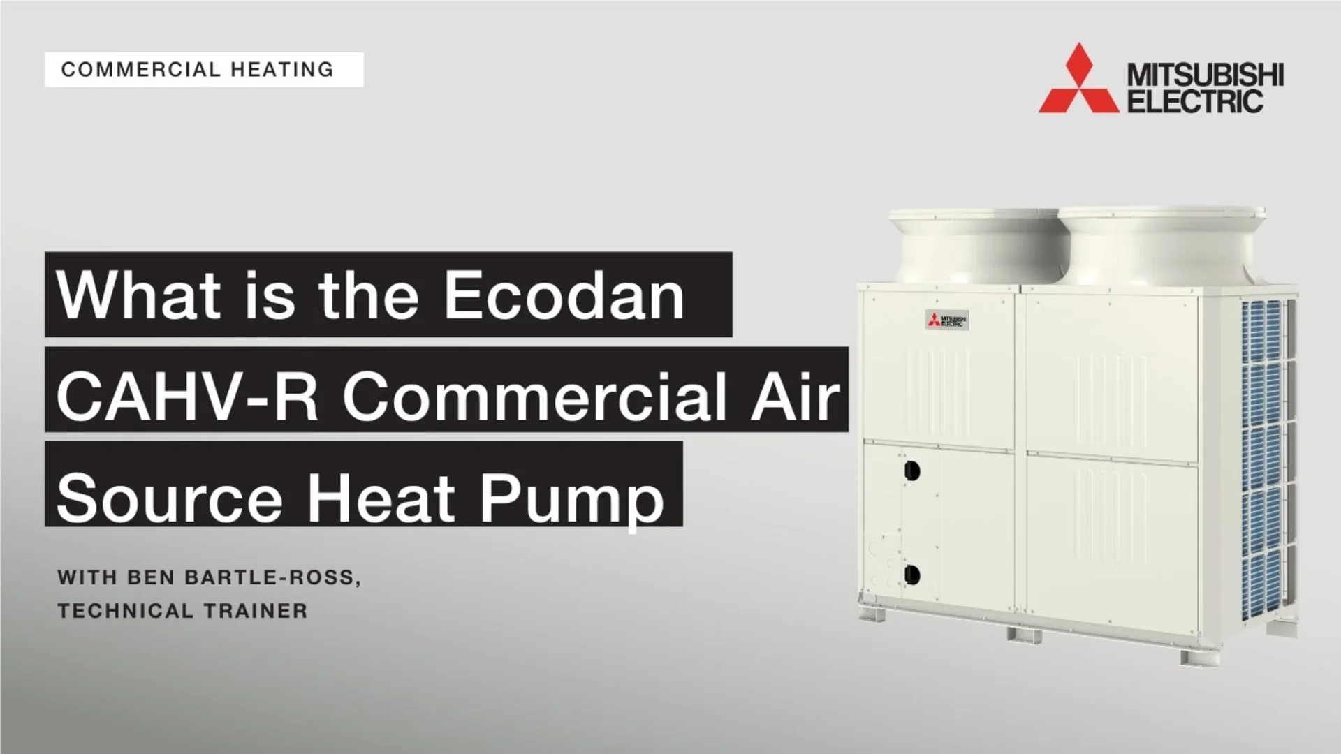 Mitsubishi Electric Ecodan air-to-water heat pump outdoor unit