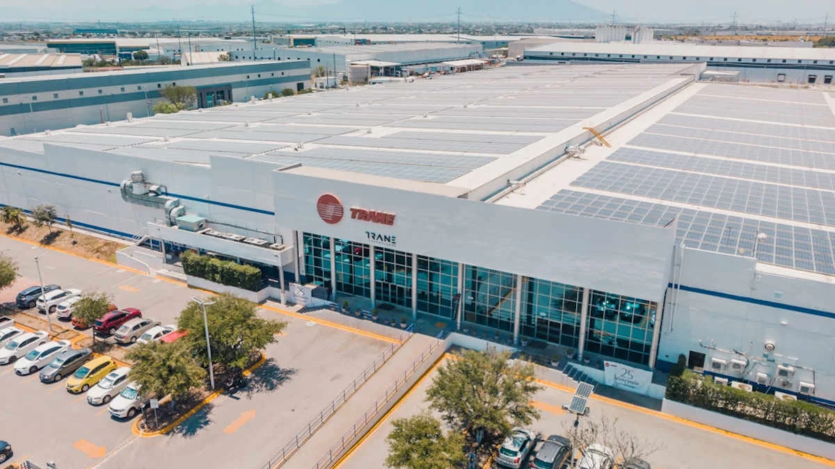 Trane manufacturing plant and production facility for HVAC and geothermal systems